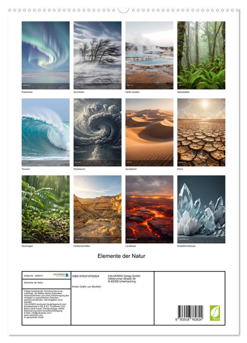 Elemente der Natur (CALVENDO Premium Wandkalender 2027)
