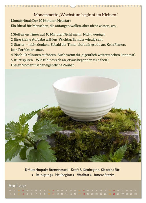 ALLTAGSMAGIE Ein Jahr voller kleiner Rituale (CALVENDO Wandkalender 2027)