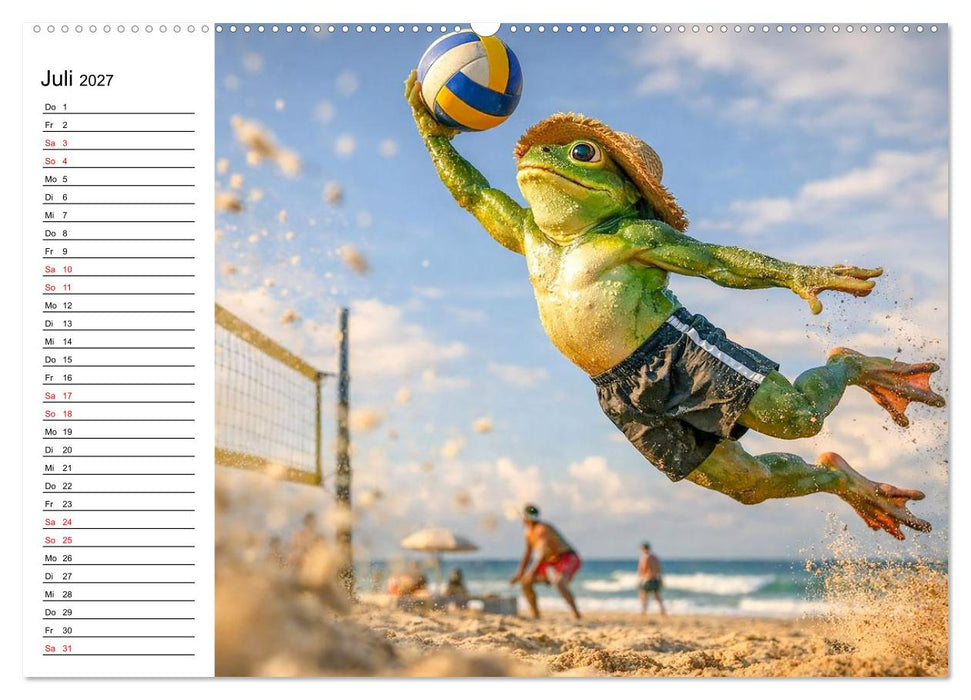 Sportfrosch (CALVENDO Premium Wandkalender 2027)