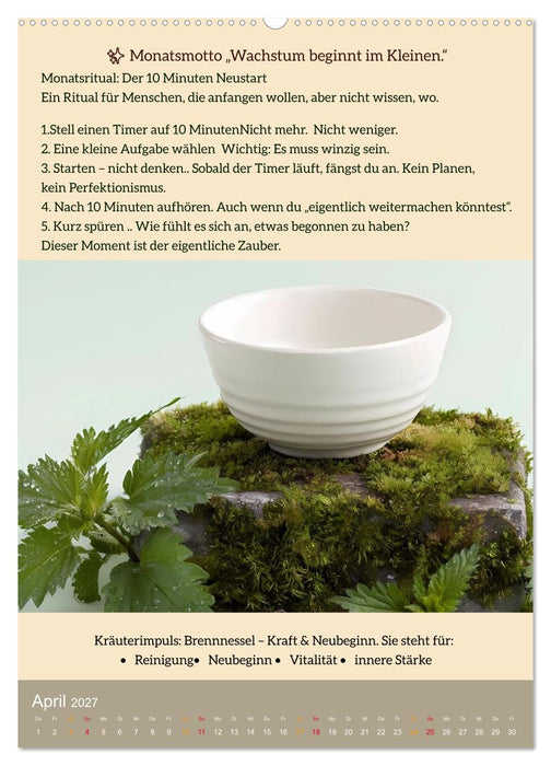 ALLTAGSMAGIE Ein Jahr voller kleiner Rituale (CALVENDO Premium Wandkalender 2027)