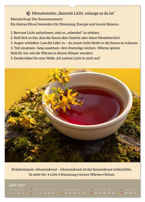 ALLTAGSMAGIE Ein Jahr voller kleiner Rituale (CALVENDO Premium Wandkalender 2027)