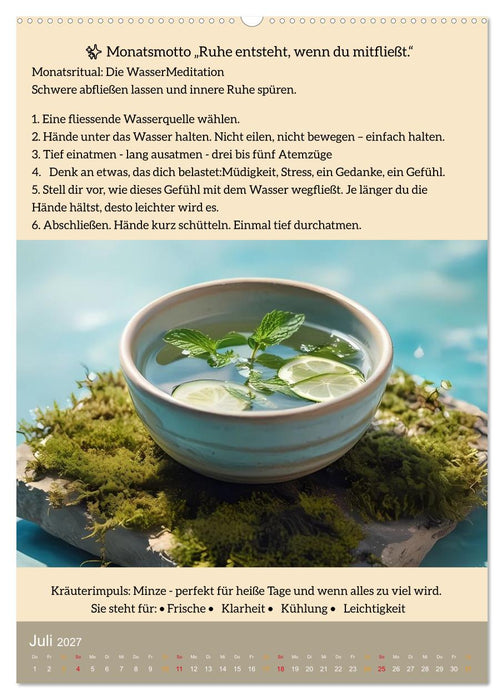 ALLTAGSMAGIE Ein Jahr voller kleiner Rituale (CALVENDO Premium Wandkalender 2027)