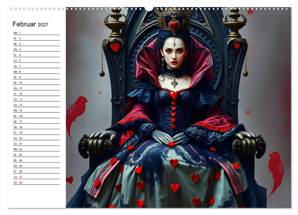 Geheimnisvolle Frauenporträts (CALVENDO Wandkalender 2027)