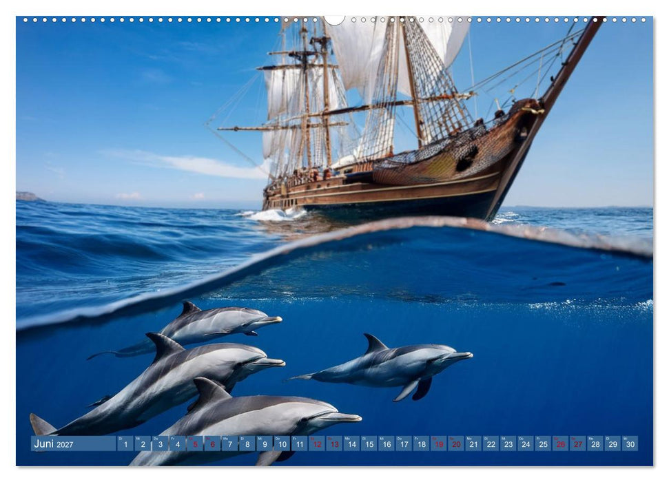 Delfine - tropische Begleiter (CALVENDO Wandkalender 2027)