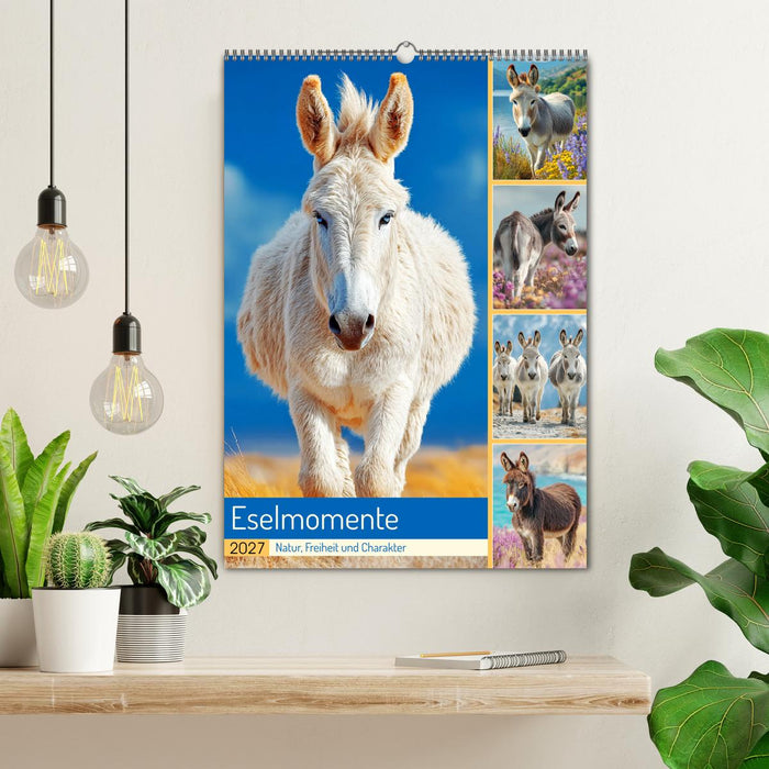 Eselmomente. Natur, Freiheit und Charakter (CALVENDO Wandkalender 2027)