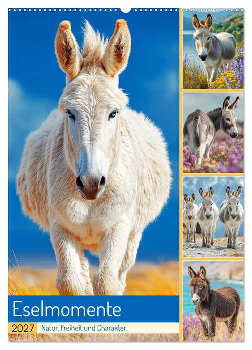 Eselmomente. Natur, Freiheit und Charakter (CALVENDO Wandkalender 2027)