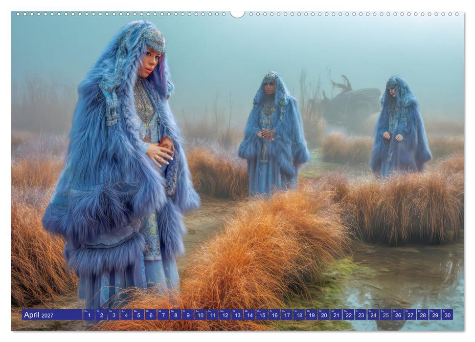 Mystische Kraftorte - Fantasiewerke (CALVENDO Premium Wandkalender 2027)