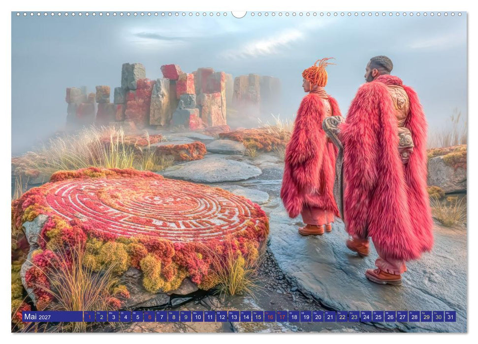 Mystische Kraftorte - Fantasiewerke (CALVENDO Premium Wandkalender 2027)