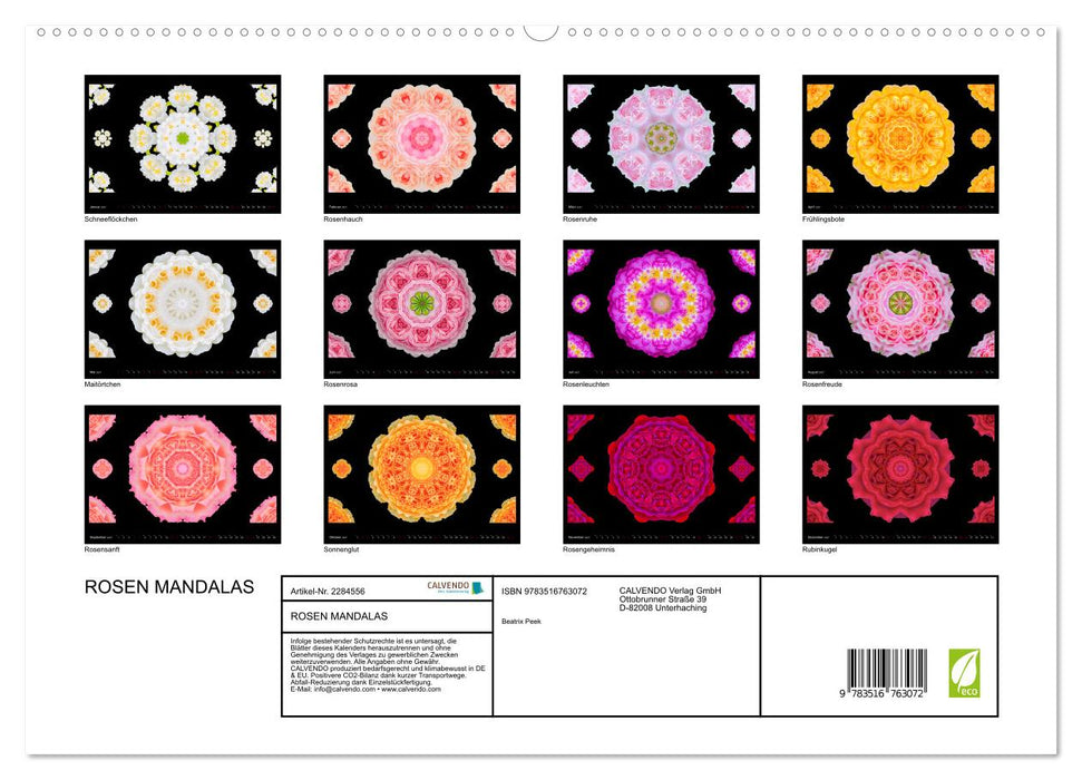 ROSEN MANDALAS (CALVENDO Premium Wandkalender 2027)