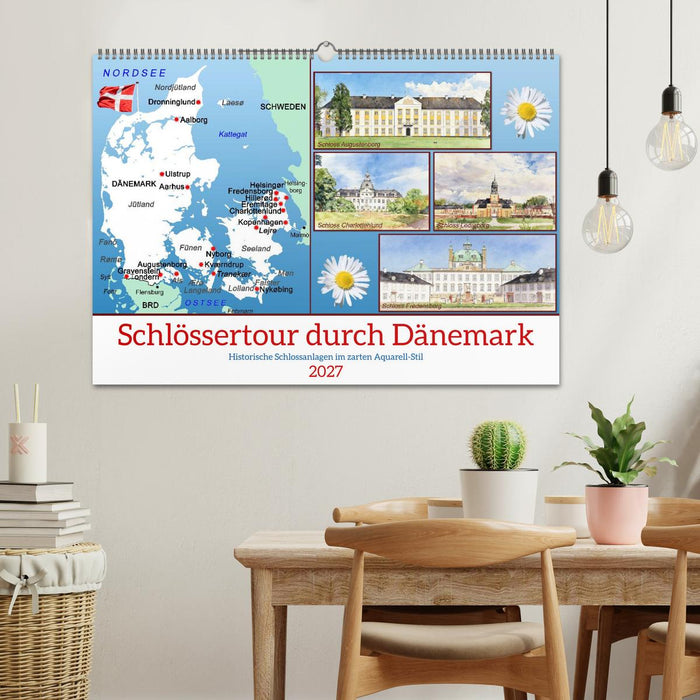 Schlössertour durch Dänemark (CALVENDO Wandkalender 2027)