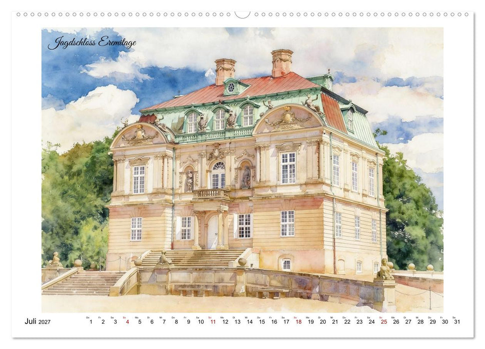 Schlössertour durch Dänemark (CALVENDO Premium Wandkalender 2027)