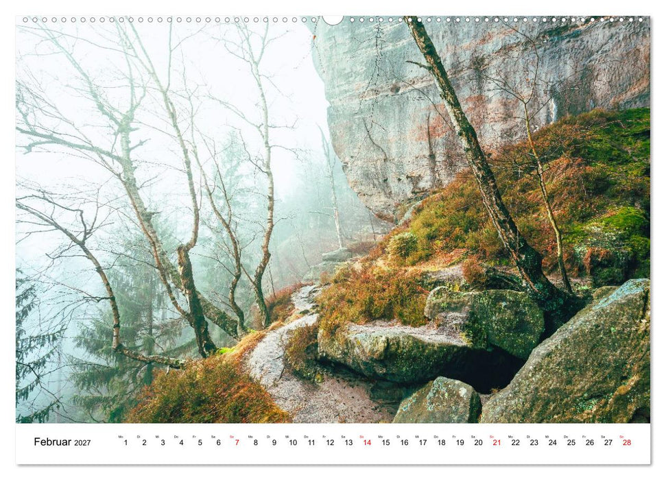 Sächsische Schweiz - Wandern im Elbsandsteingebirge (CALVENDO Wandkalender 2027)