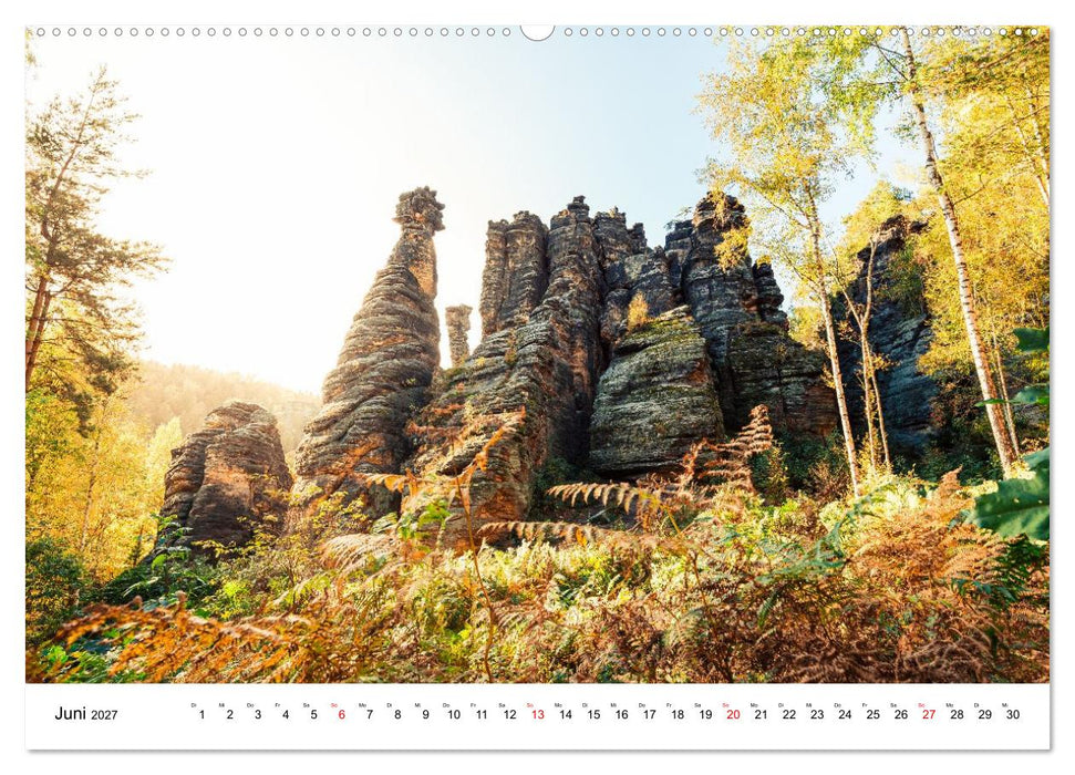 Sächsische Schweiz - Wandern im Elbsandsteingebirge (CALVENDO Wandkalender 2027)