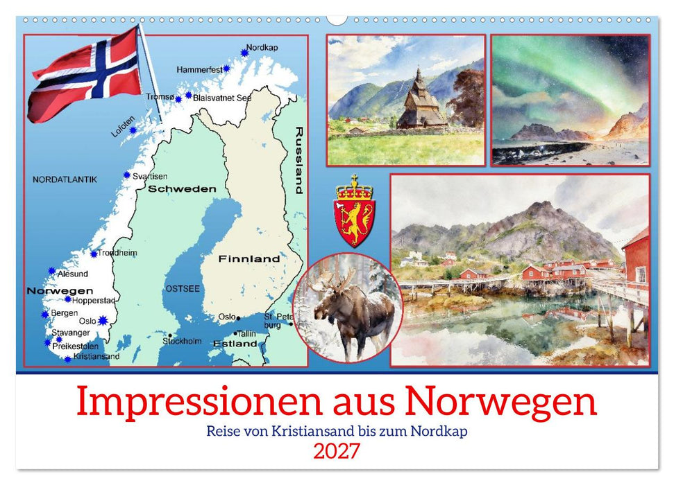 Impressionen aus Norwegen (CALVENDO Wandkalender 2027)