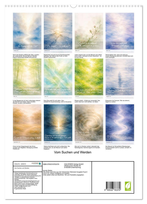 Vom Suchen und Werden (CALVENDO Premium Wandkalender 2027)