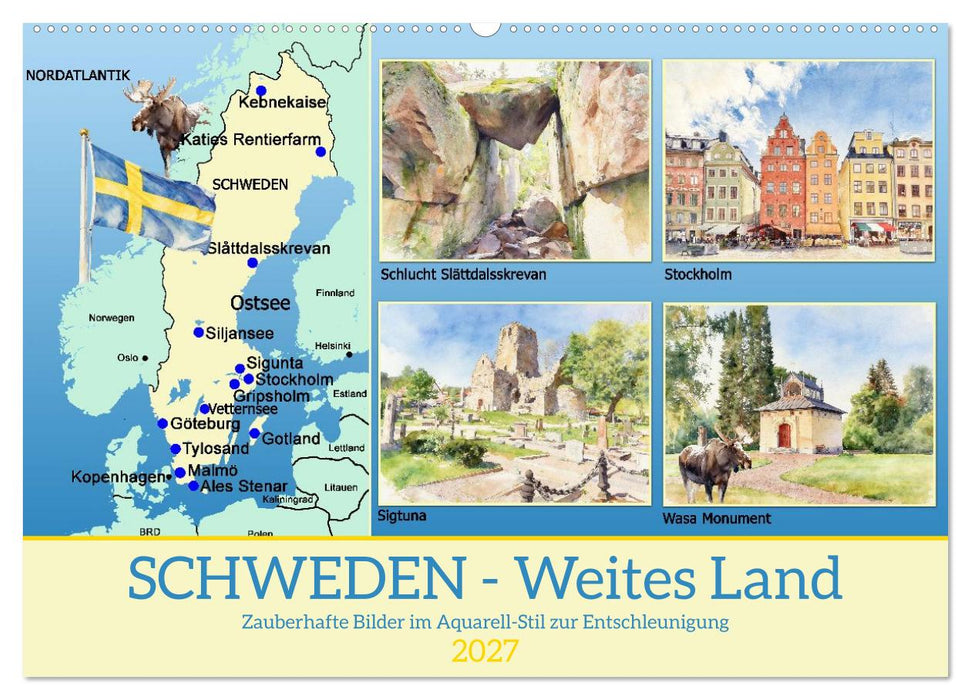 Schweden - Weites Land (CALVENDO Wandkalender 2027)