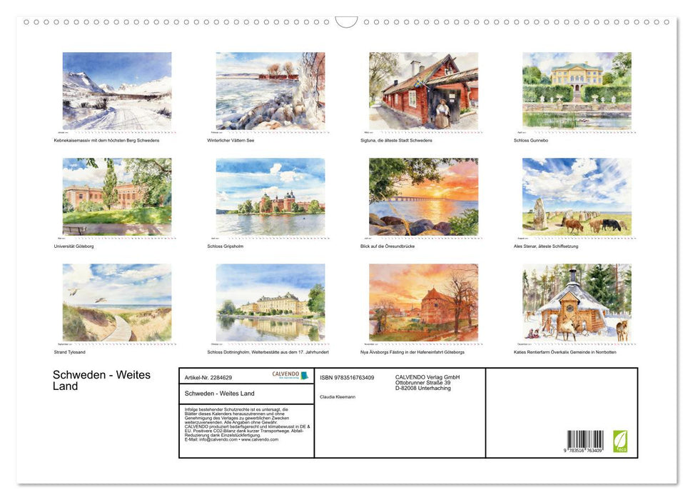 Schweden - Weites Land (CALVENDO Wandkalender 2027)