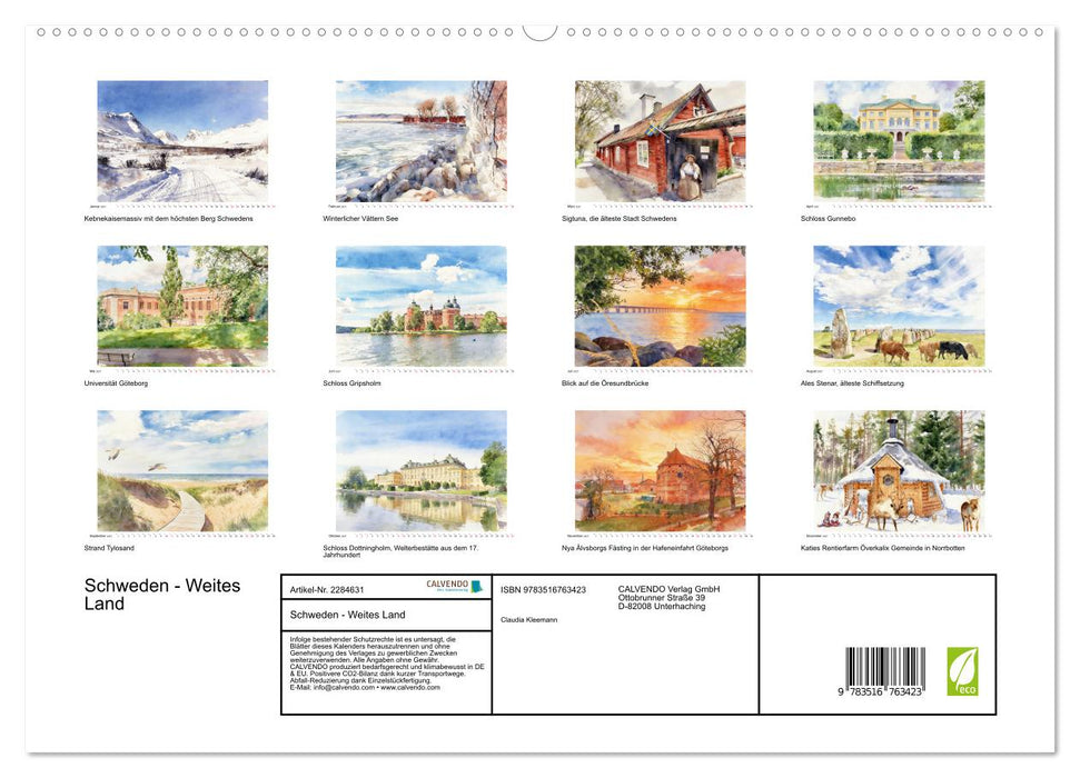 Schweden - Weites Land (CALVENDO Premium Wandkalender 2027)