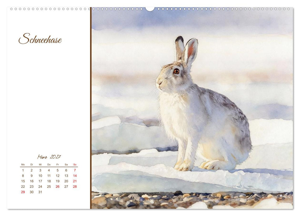 Tiere in Skandinaviens Wildnis (CALVENDO Wandkalender 2027)