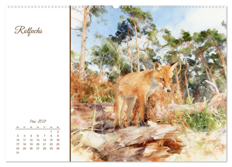 Tiere in Skandinaviens Wildnis (CALVENDO Wandkalender 2027)