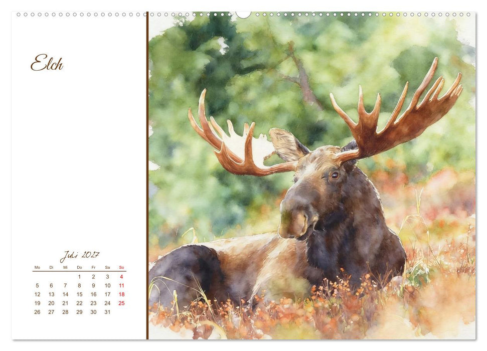 Tiere in Skandinaviens Wildnis (CALVENDO Premium Wandkalender 2027)