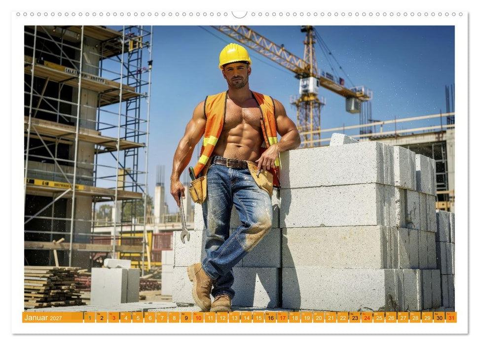 Sexy - Männer vom Bau (CALVENDO Wandkalender 2027)