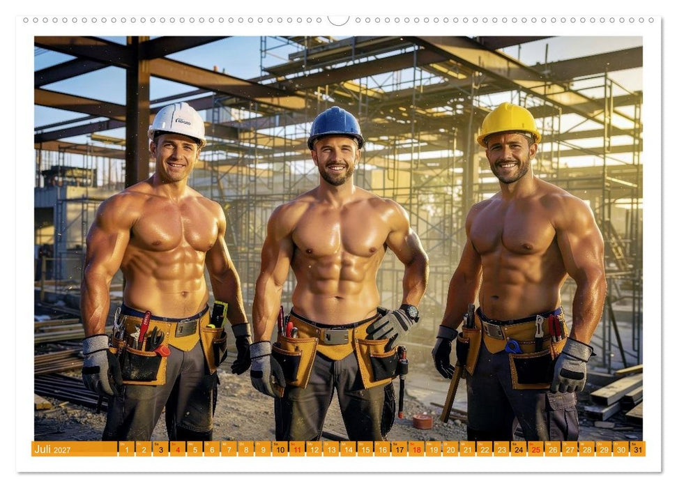 Sexy - Männer vom Bau (CALVENDO Premium Wandkalender 2027)