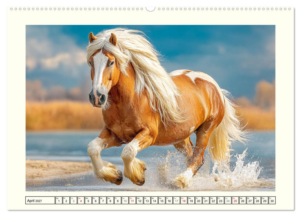 Irlands Pferde. Irish Tinker zwischen Weiden, Wasser und Wald (CALVENDO Wandkalender 2027)