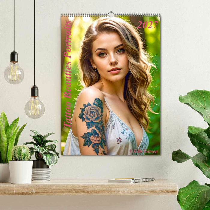 Tattoo Beauties Portraits (CALVENDO Wandkalender 2027)