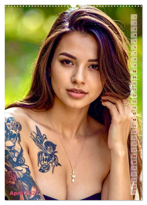 Tattoo Beauties Portraits (CALVENDO Wandkalender 2027)