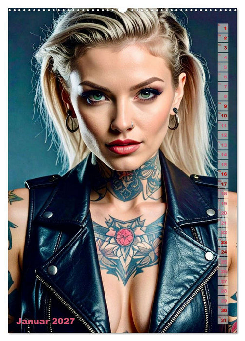 Tattoo Beauties Portraits (CALVENDO Premium Wandkalender 2027)