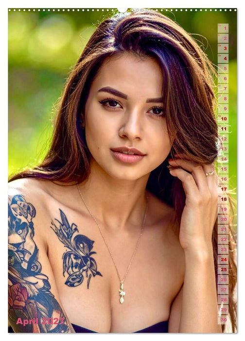Tattoo Beauties Portraits (CALVENDO Premium Wandkalender 2027)
