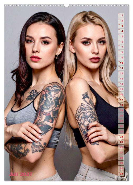 Tattoo Beauties Portraits (CALVENDO Premium Wandkalender 2027)