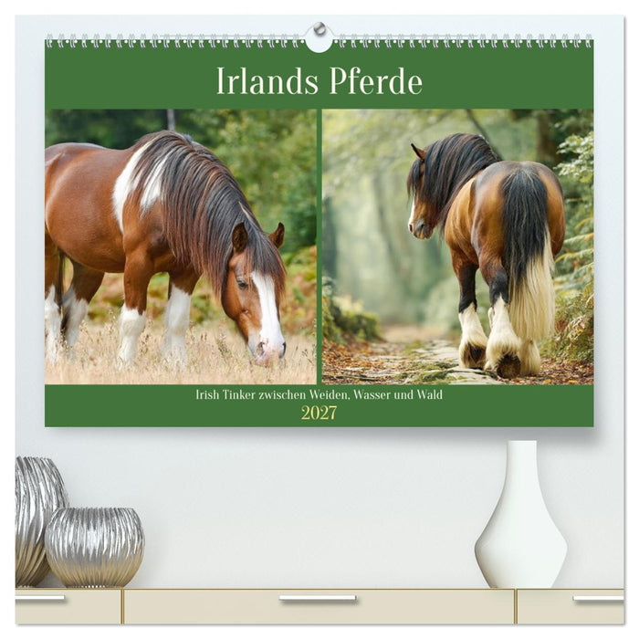 Irlands Pferde. Irish Tinker zwischen Weiden, Wasser und Wald (CALVENDO Premium Wandkalender 2027)