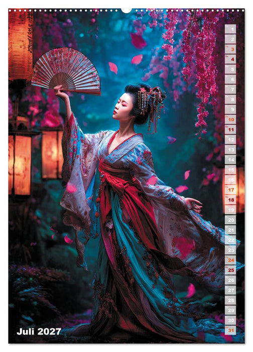 Geishas zwischen Traum und Schatten (CALVENDO Premium Wandkalender 2027)