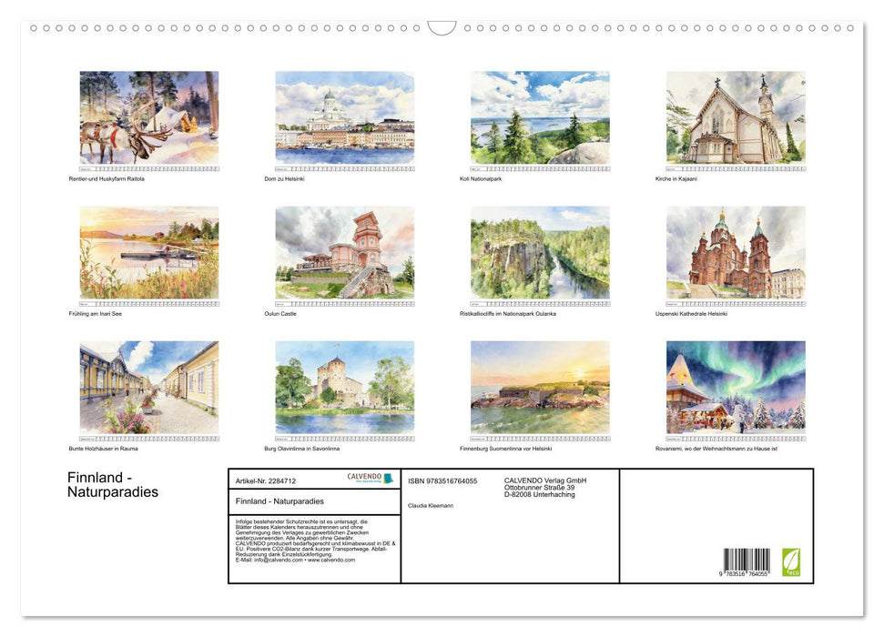 Finnland - Naturparadies (CALVENDO Wandkalender 2027)