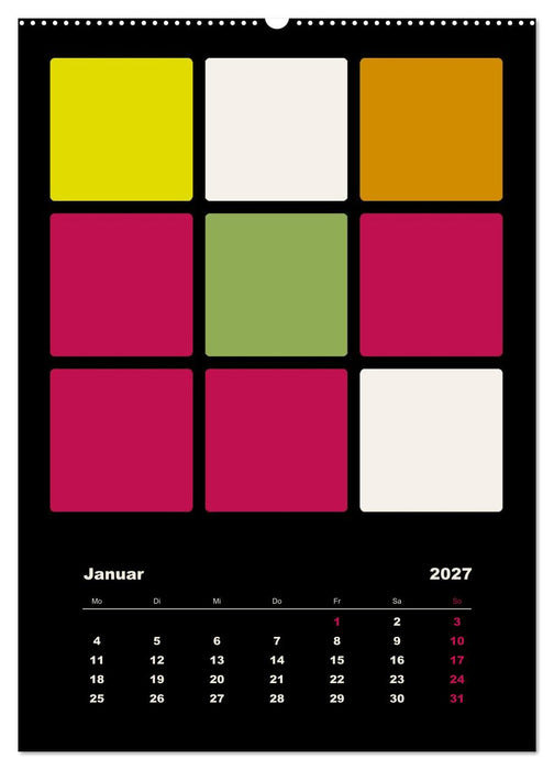 Fotokalender FARBFLÄCHEN (CALVENDO Premium Wandkalender 2027)