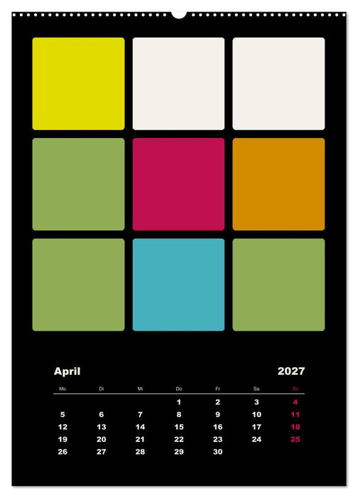 Fotokalender FARBFLÄCHEN (CALVENDO Premium Wandkalender 2027)