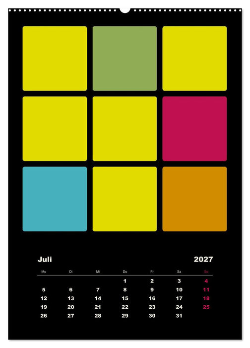 Fotokalender FARBFLÄCHEN (CALVENDO Premium Wandkalender 2027)
