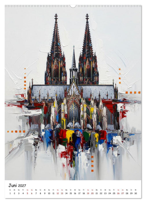 Kölner Dom-Impressionen: Eine künstlerische Reise (CALVENDO Wandkalender 2027)