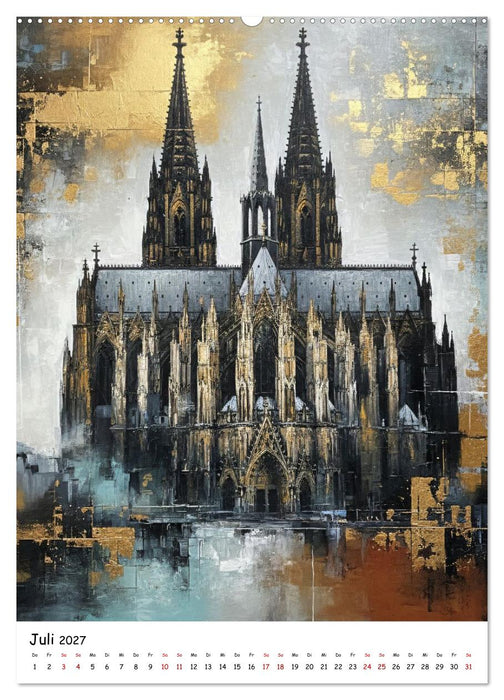 Kölner Dom-Impressionen: Eine künstlerische Reise (CALVENDO Premium Wandkalender 2027)