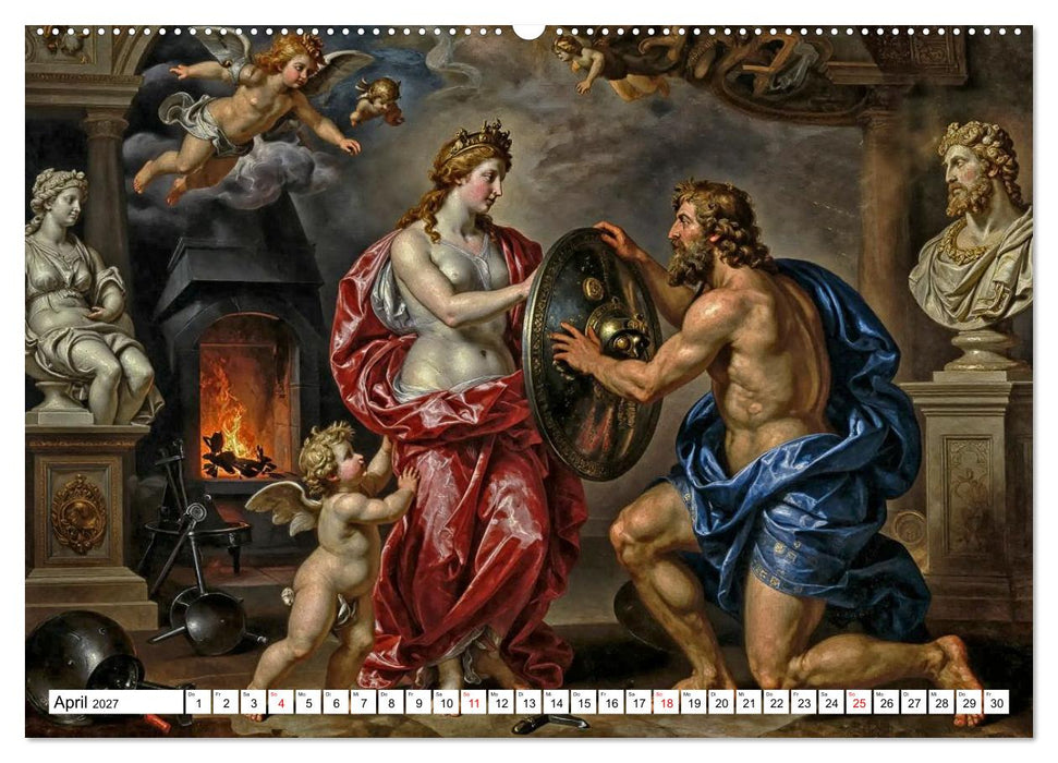 Mythologische Geschichten in barocker Pracht (CALVENDO Wandkalender 2027)