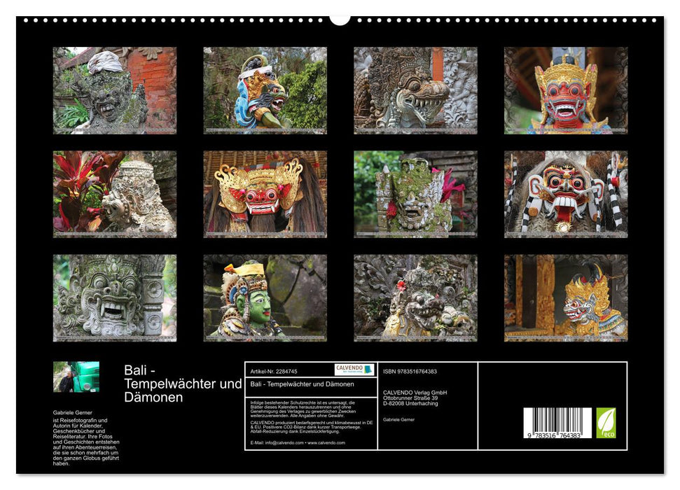 Bali - Tempelwächter und Dämonen (CALVENDO Premium Wandkalender 2027)