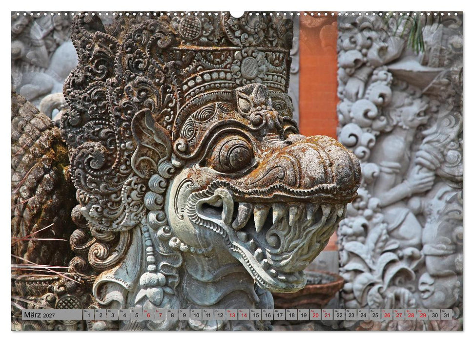 Bali - Tempelwächter und Dämonen (CALVENDO Premium Wandkalender 2027)