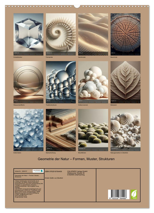 Geometrie der Natur – Formen, Muster, Strukturen (CALVENDO Premium Wandkalender 2027)