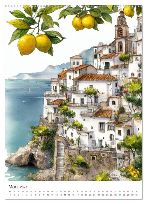 Das Blau des Südens (CALVENDO Wandkalender 2027)
