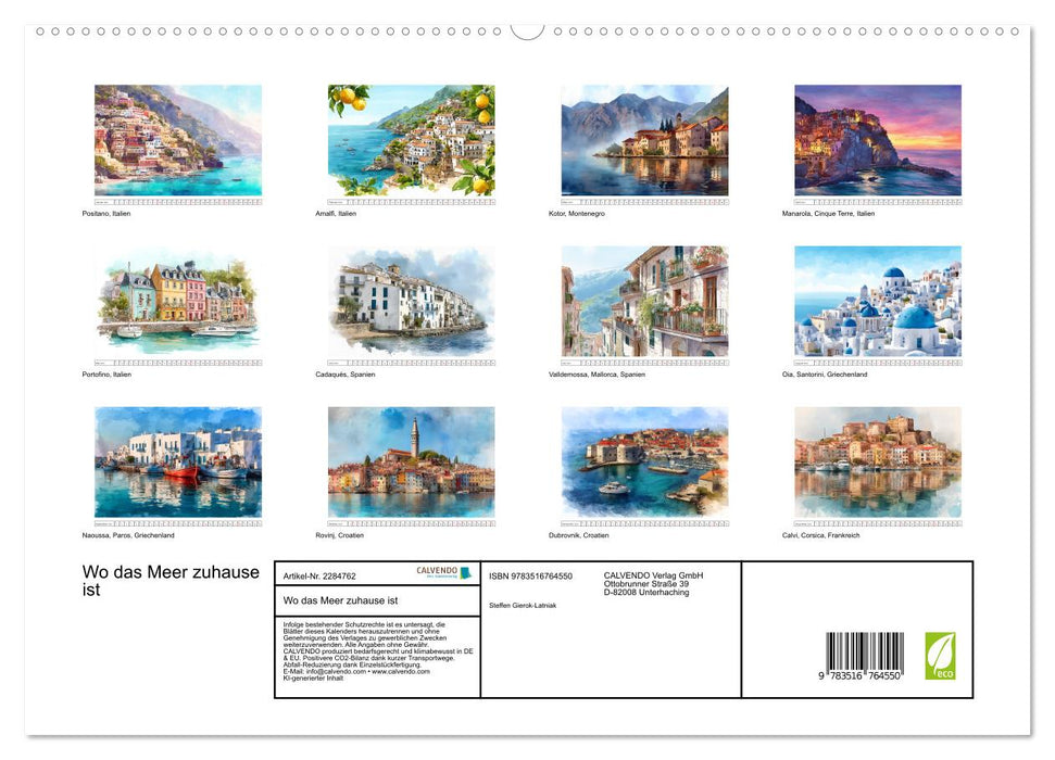 Wo das Meer zuhause ist (CALVENDO Premium Wandkalender 2027)
