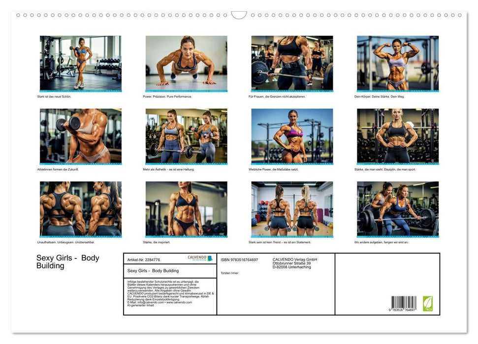 Sexy Girls - Body Building (CALVENDO Wandkalender 2027)