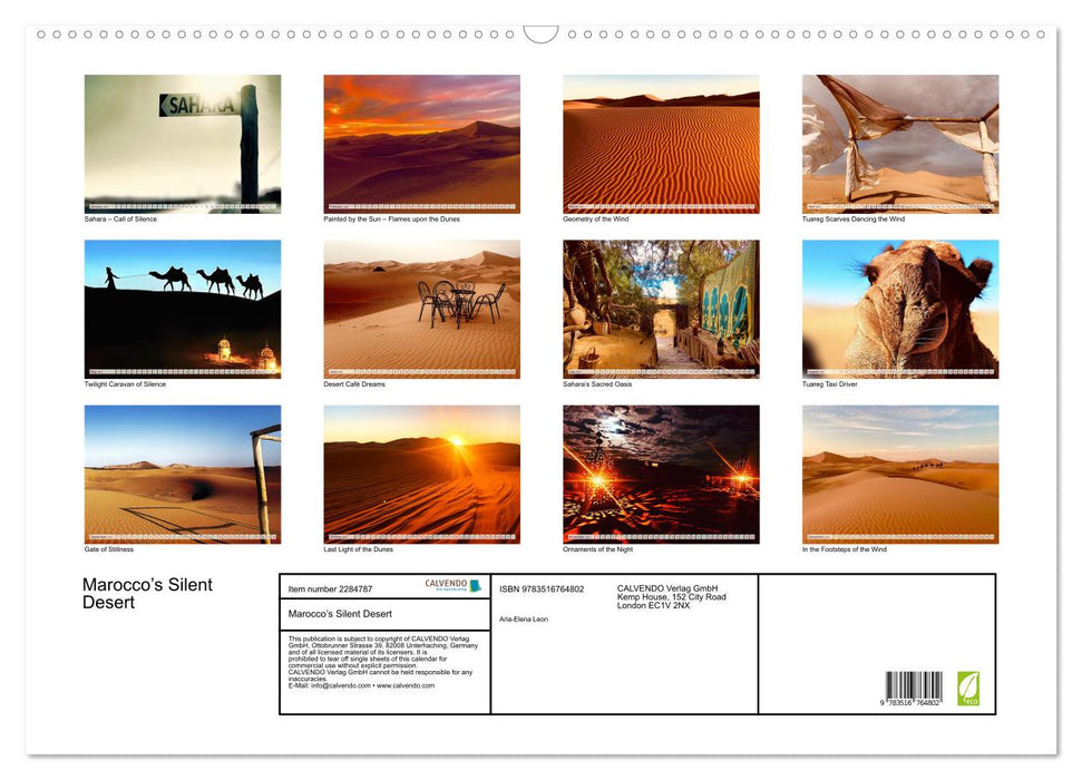 Marocco’s Silent Desert (CALVENDO Monthly Calendar 2027)