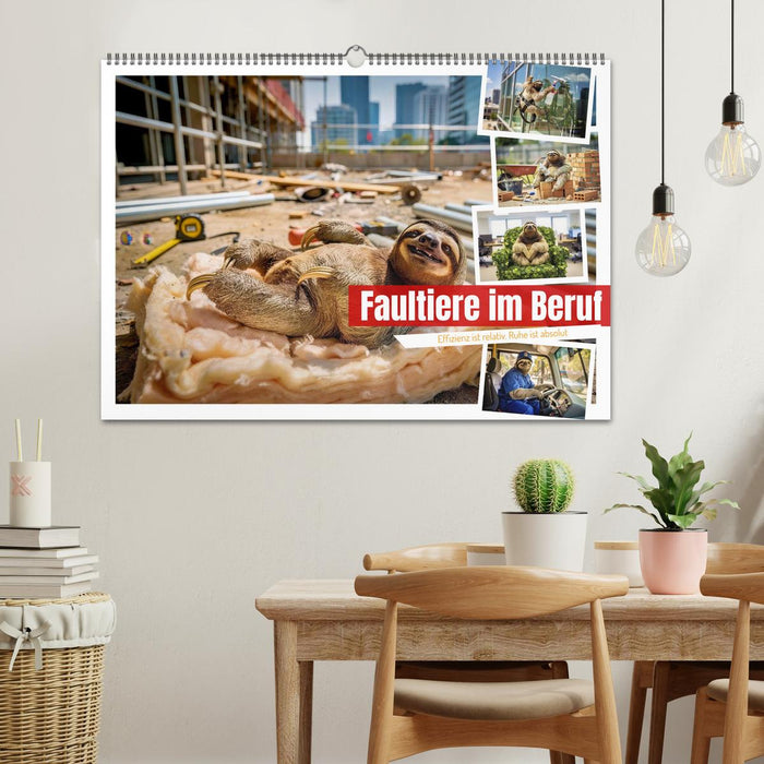 Faultiere im Beruf (CALVENDO Wandkalender 2027)